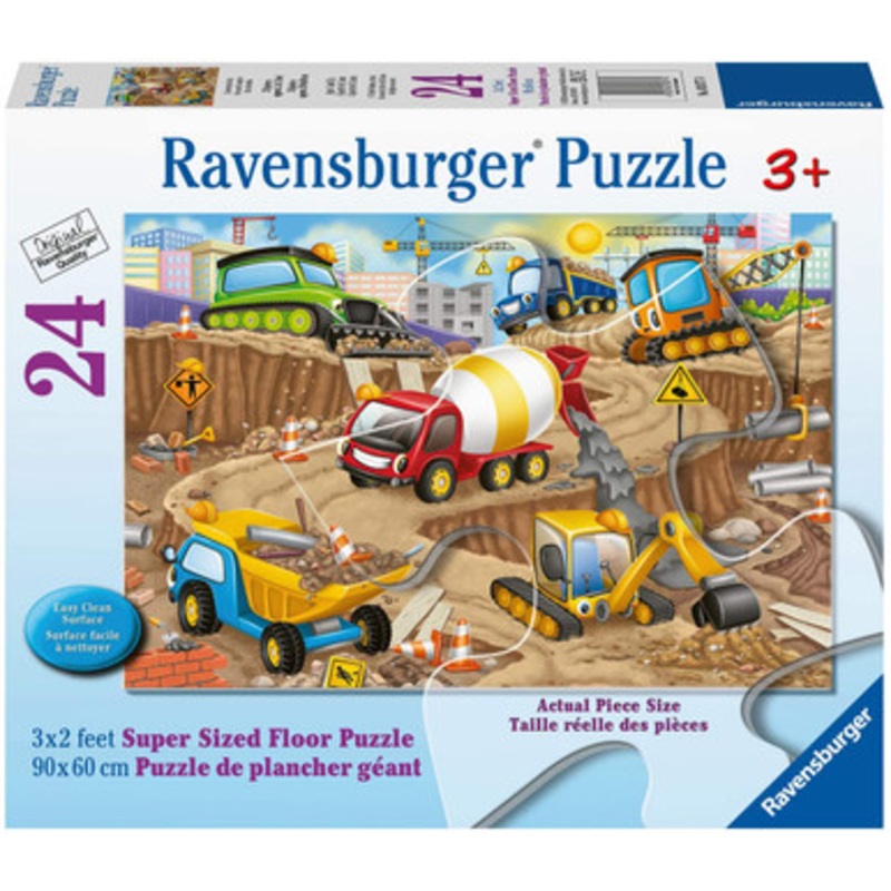 Ravensburger 24pc – Construction Fun SuperSize Floor Puzzle