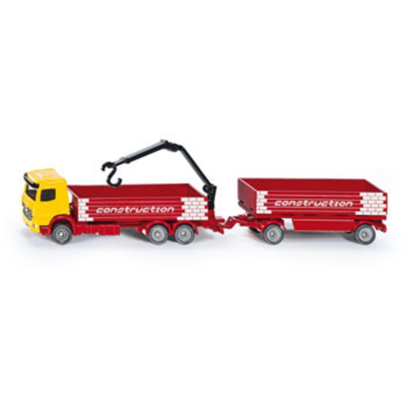 Siku – 1797 – Mercedes Benz Truck for Construction and Trailer – 1:87 Scale