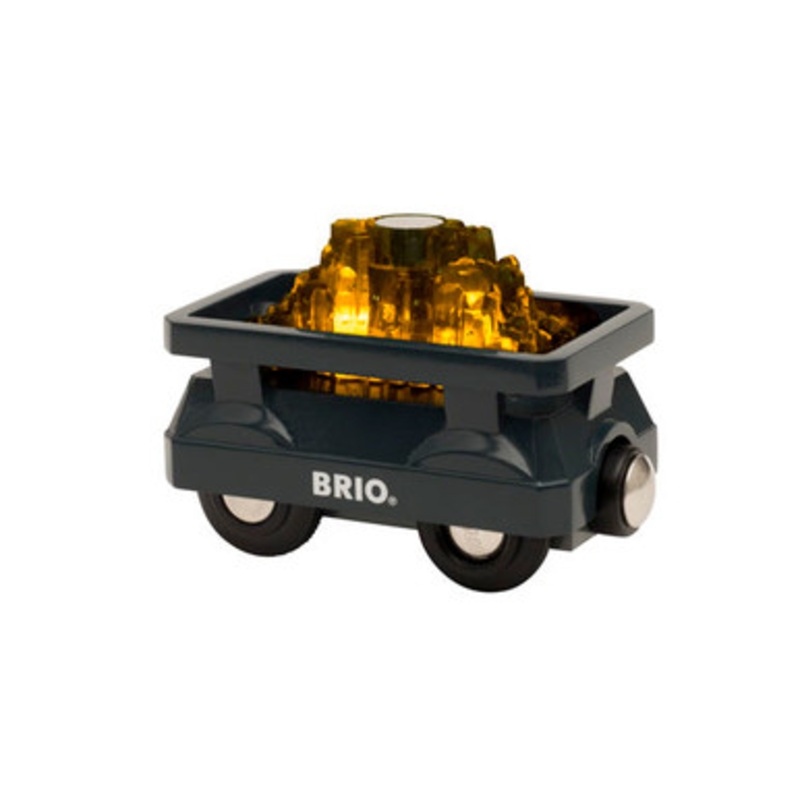 BRIO World – Light Up Gold Wagon – 2piece
