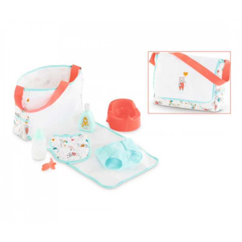 Corolle Mon Grand Poupon – Changing Bag & Accessories Set for 36/42cm Doll