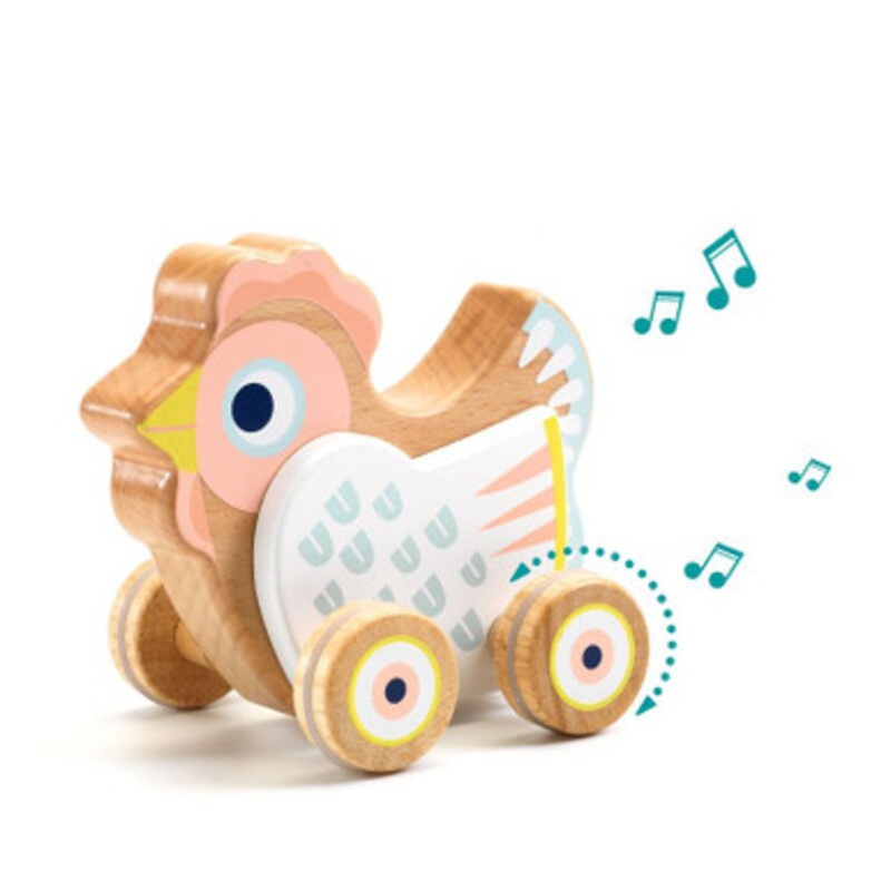 Djeco – BabySing Hen on Wheels