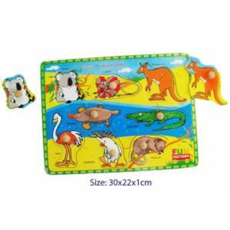 Fun Factory – Australian Animals Peg Puzzle