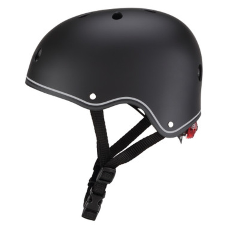 Globber Helmet with Flashing LED Light – BLACK XS/S (51-55cm)
