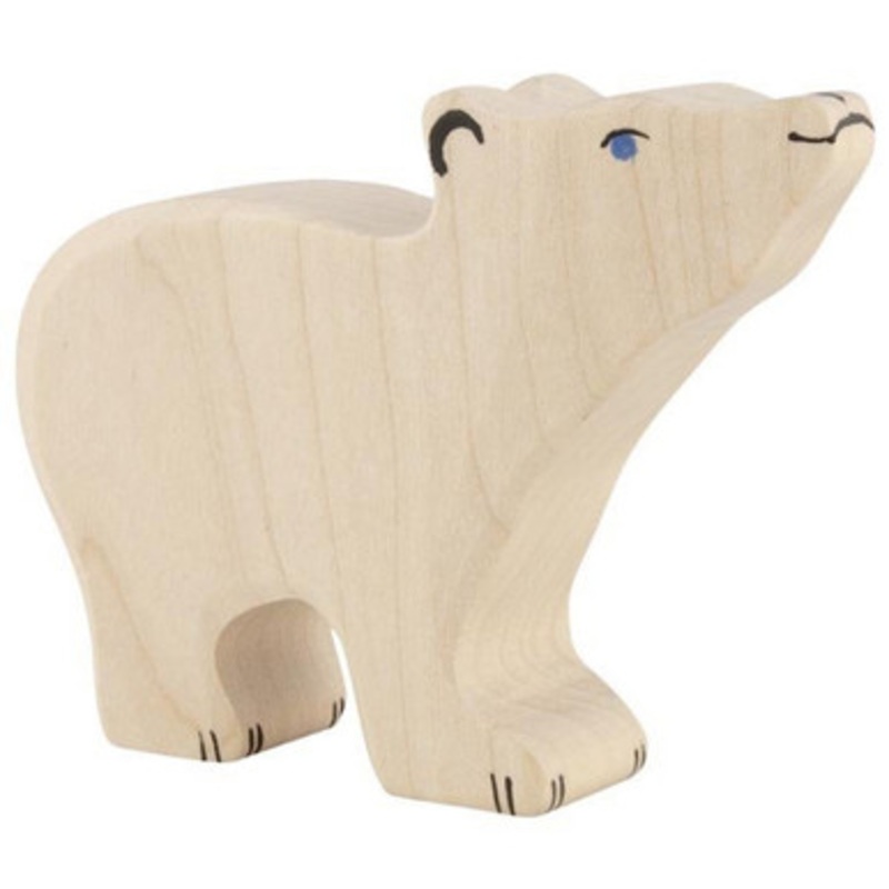 Holztiger – Small Polar Bear, Head Raised