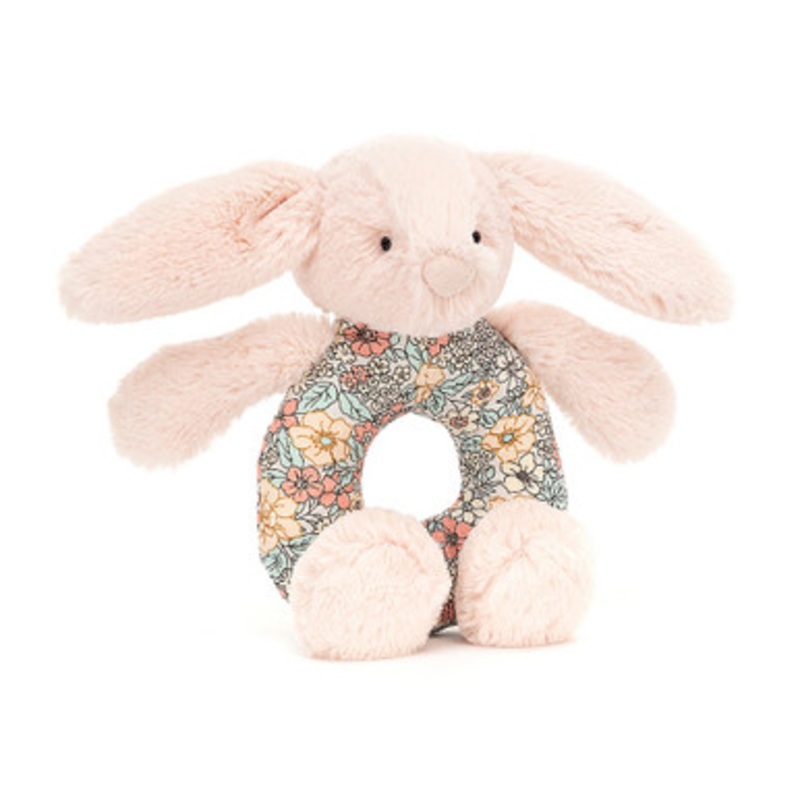 Jellycat – Blossom Blush Bunny Grabber Ring Rattle