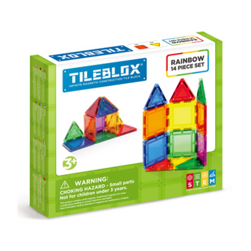 Magformers TILEBLOX – Rainbow 30pc Set