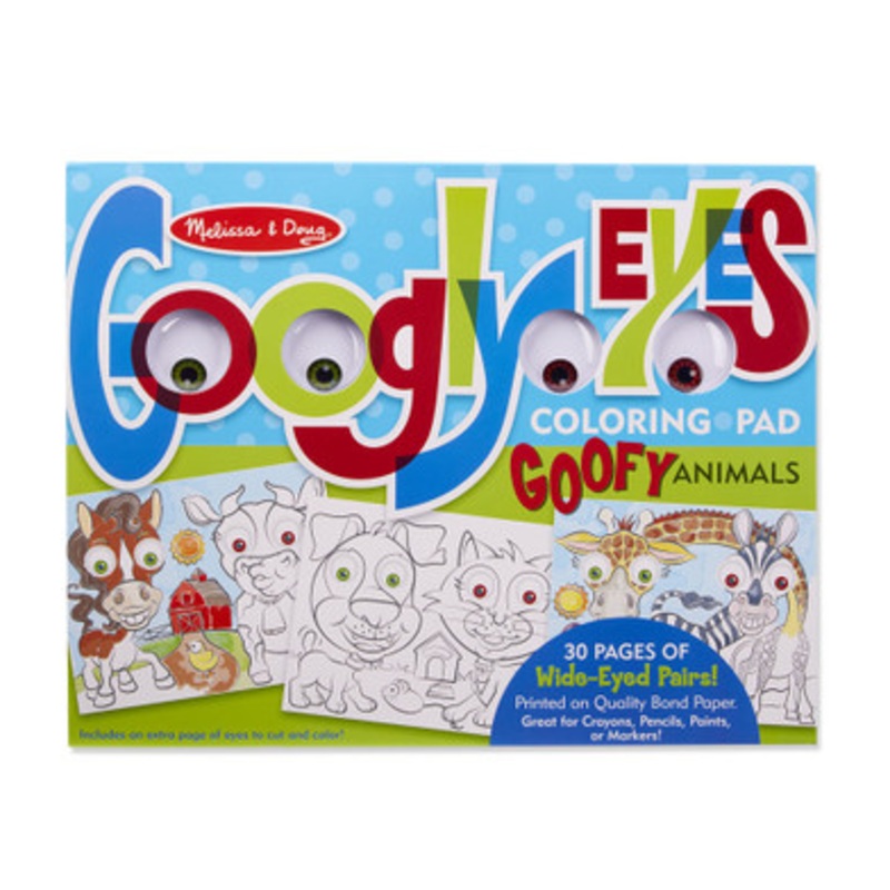 Melissa & Doug – Googly Eyes Colouring Pad – Goofy Animals