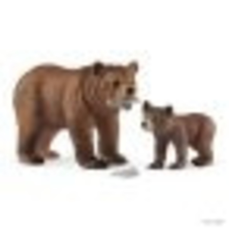 Schleich Wild Life – Grizzly bear mother with cub