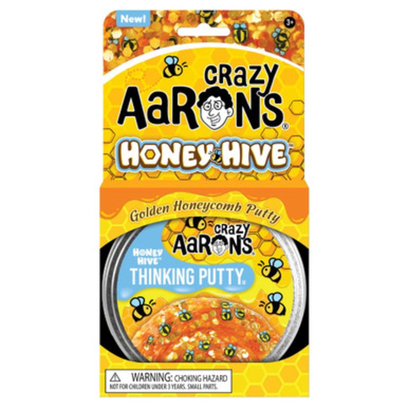 Crazy Aaron’s Thinking Putty – Honey Hive 4 Tin