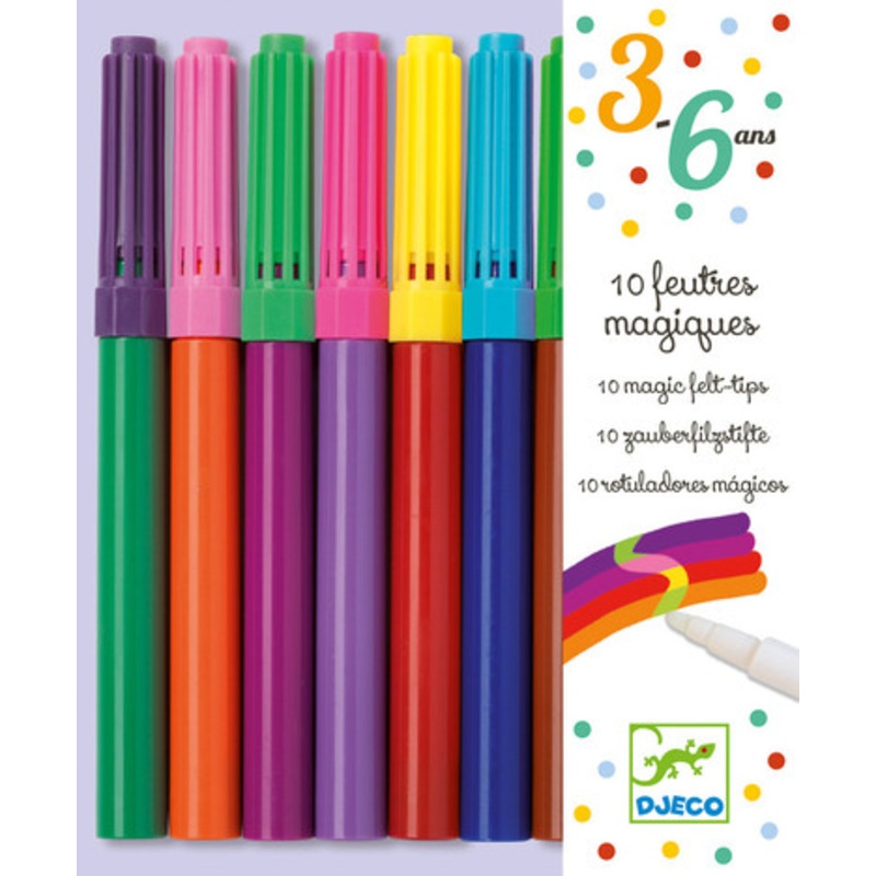 Djeco – 10 Magic Felt Tips