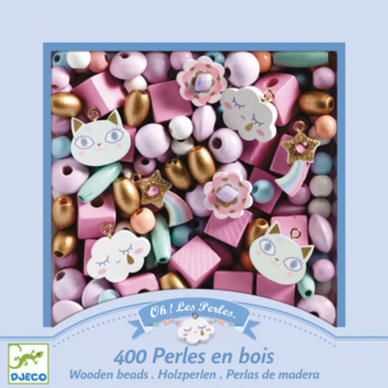 Djeco – Rainbow Wooden Beads