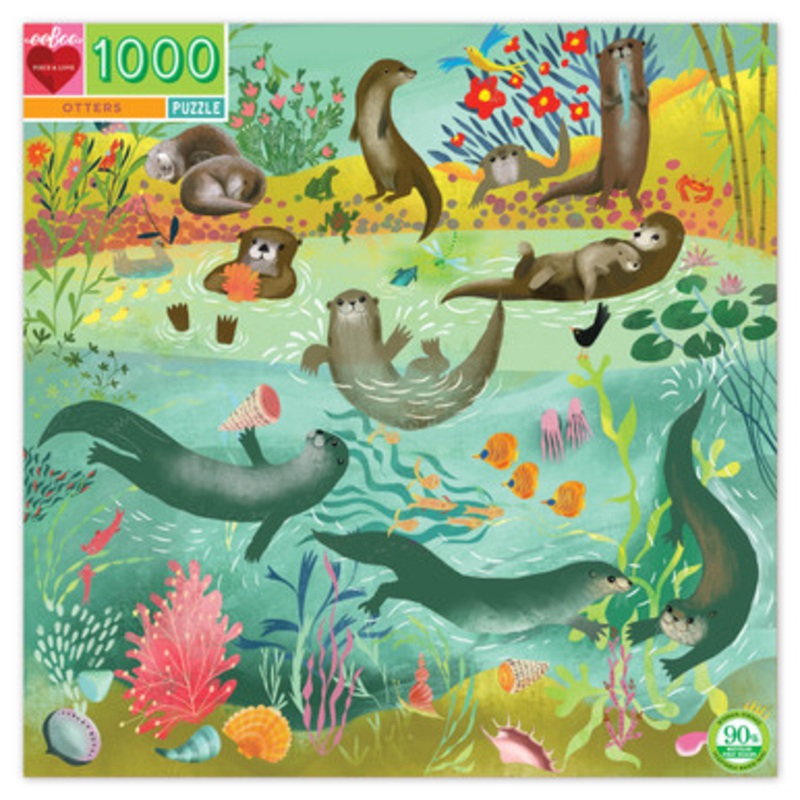 eeBoo 1000pc – Otter Puzzle