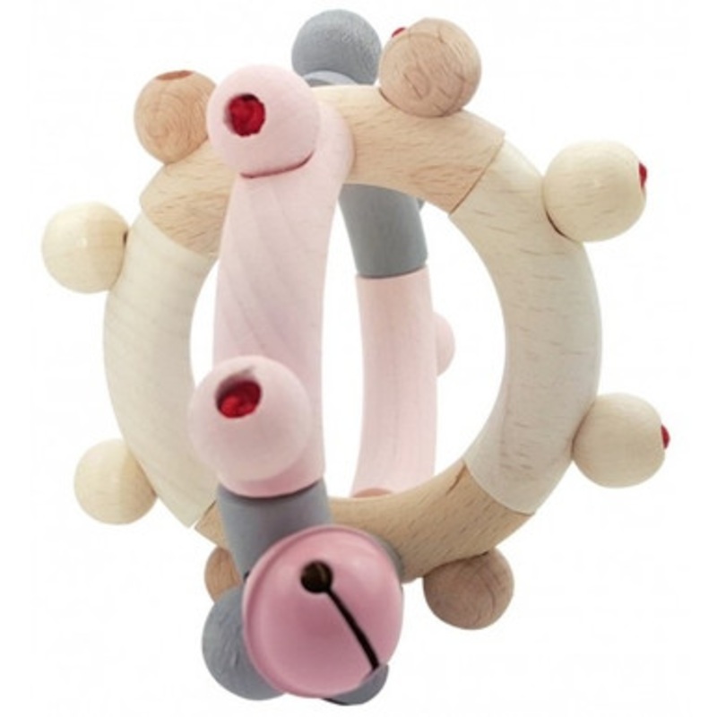 Hess-Spielzeug – Rattle Motor Ball Natural Pink