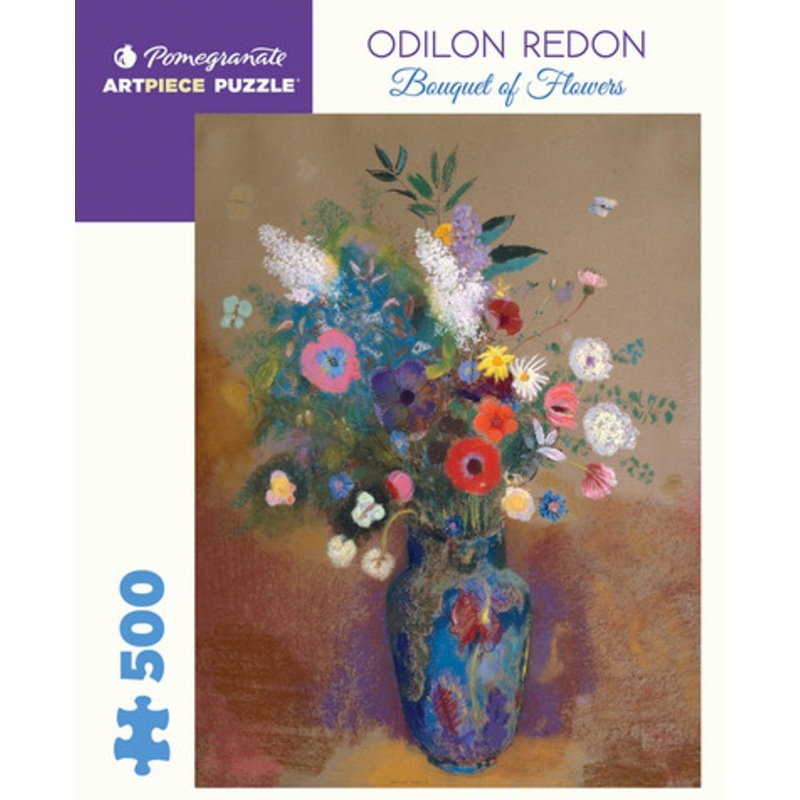 Pomegranate 500pc Puzzle – Odilon Redon: Bouquet of Flowers