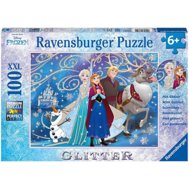 Ravensburger 100pc – Disney Frozen Glittery Snow Puzzle