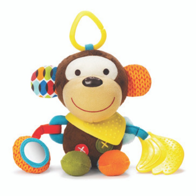 Skip Hop Bandana Buddies Stroller Toy – Monkey