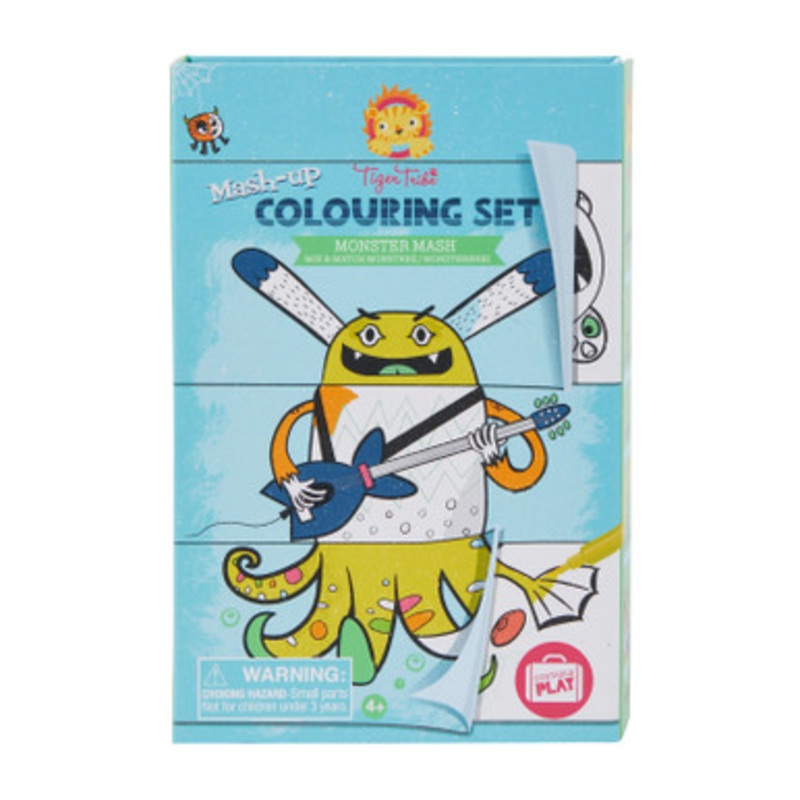 Tiger Tribe Mash-up Colouring Set – Monster Mash