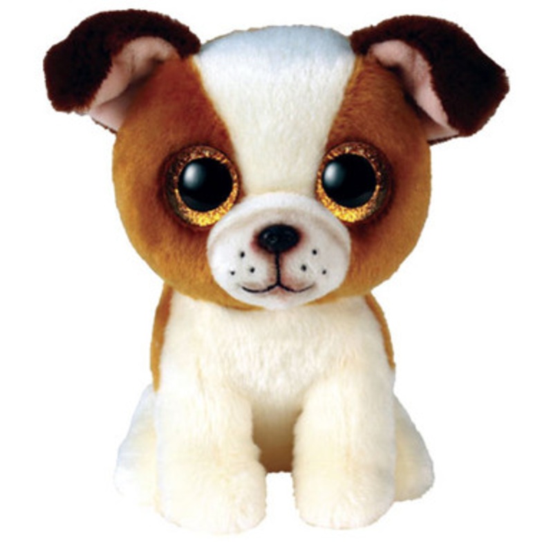 TY Beanie Boos Regular – Hugo Brown + White Dog