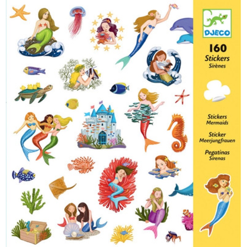 Djeco – 160 Mermaids Stickers