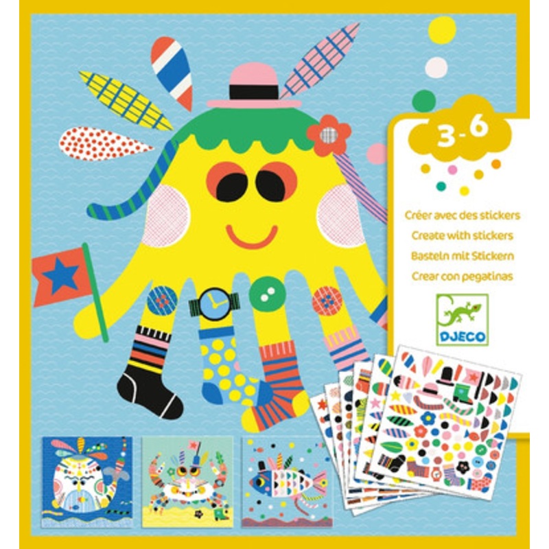 Djeco – Sea Creatures Stickers