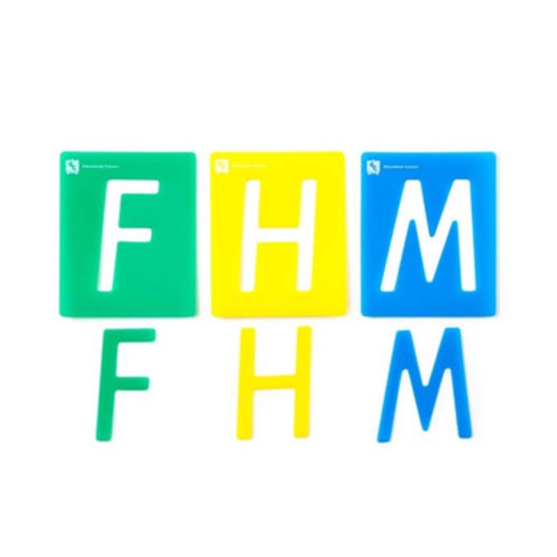 Educational Colours – Alphabet Upper Case Stencil Set (Set of 26)