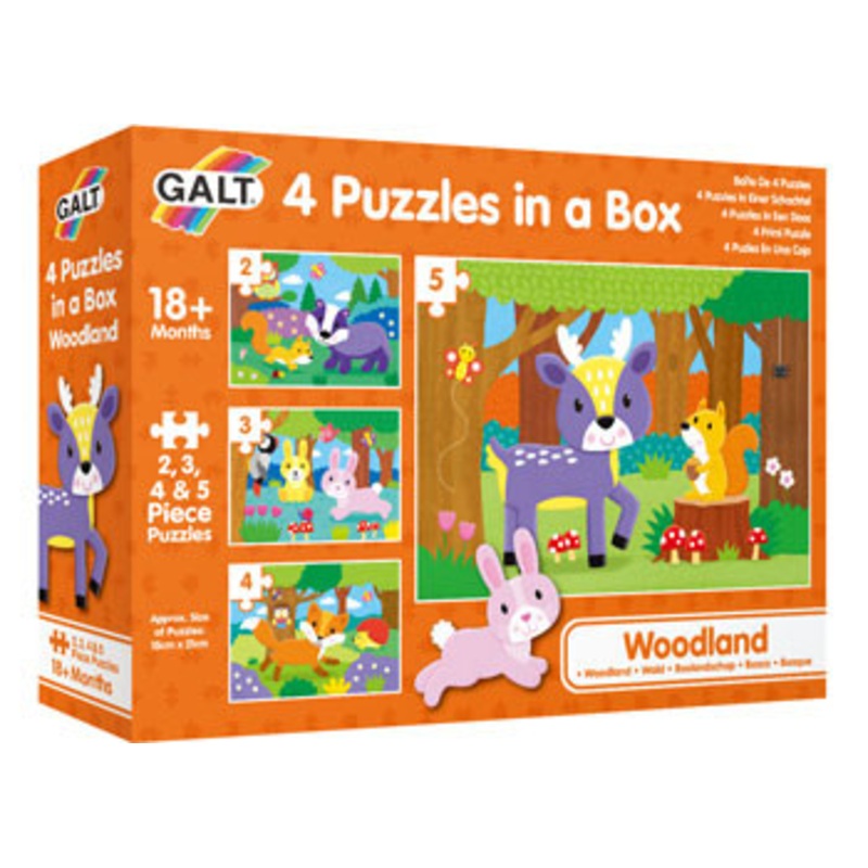 Galt – Four Puzzles In A Box – Woodland