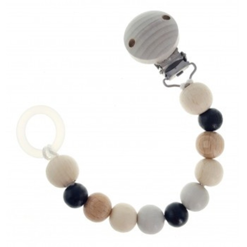 Hess-Spielzeug – Soother Chain Natural Black