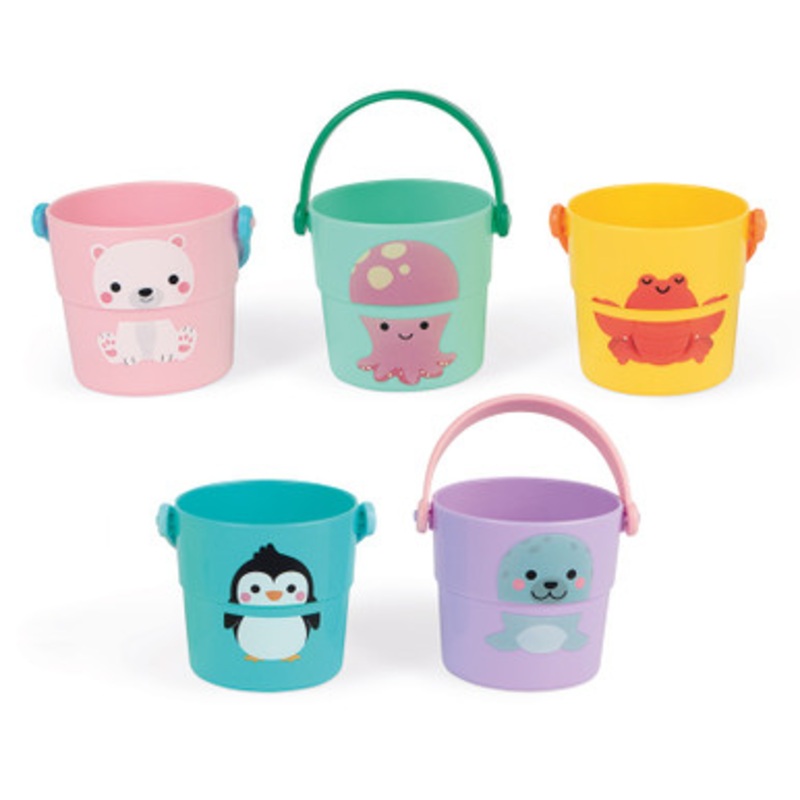 Janod – Five Bath Activity Buckets