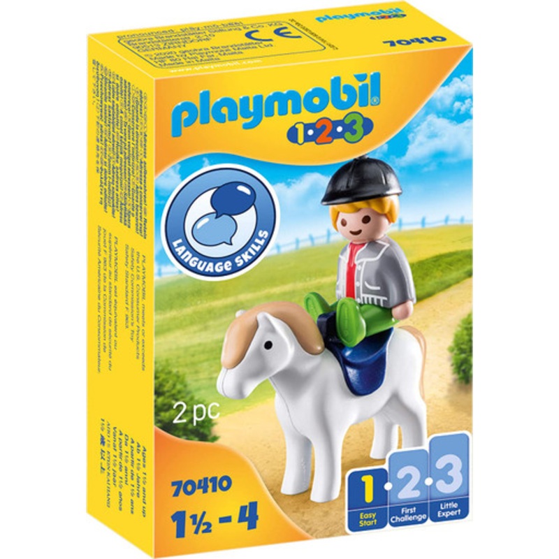 Playmobil 1.2.3 – Rider with Horse | 70404