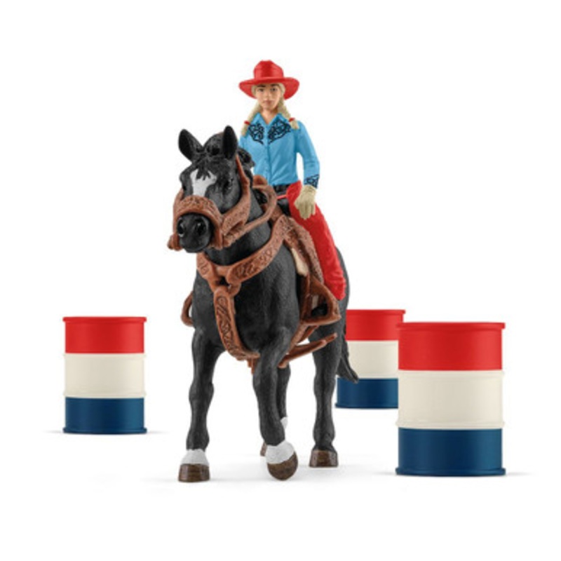 Schleich – Cowgirl Barrel Racing Fun 42576