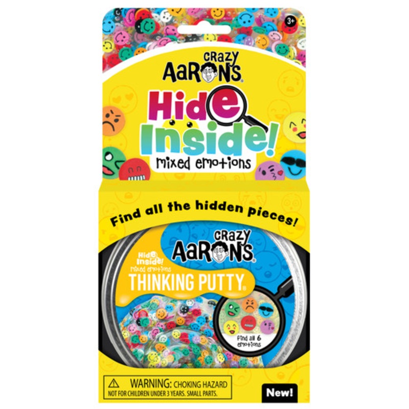Crazy Aaron’s HIDE INSIDE Thinking Putty – Mixed Emotions 4 Tin