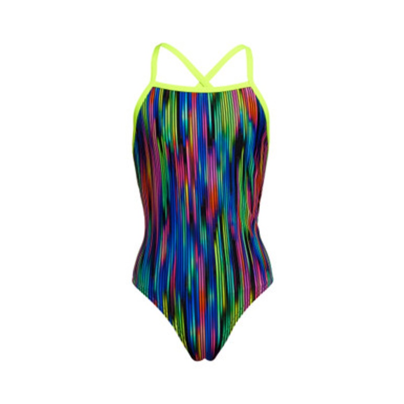 Funkita – Girls Strapped In One Piece Swimmers – Rain Down