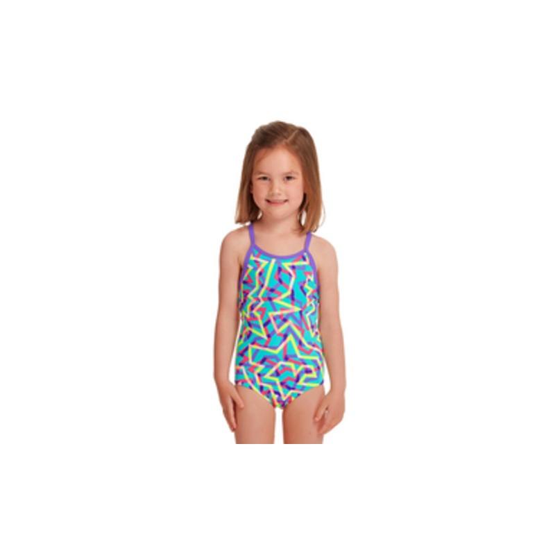 Funkita – Toddler Girls One Piece – Mint Strips