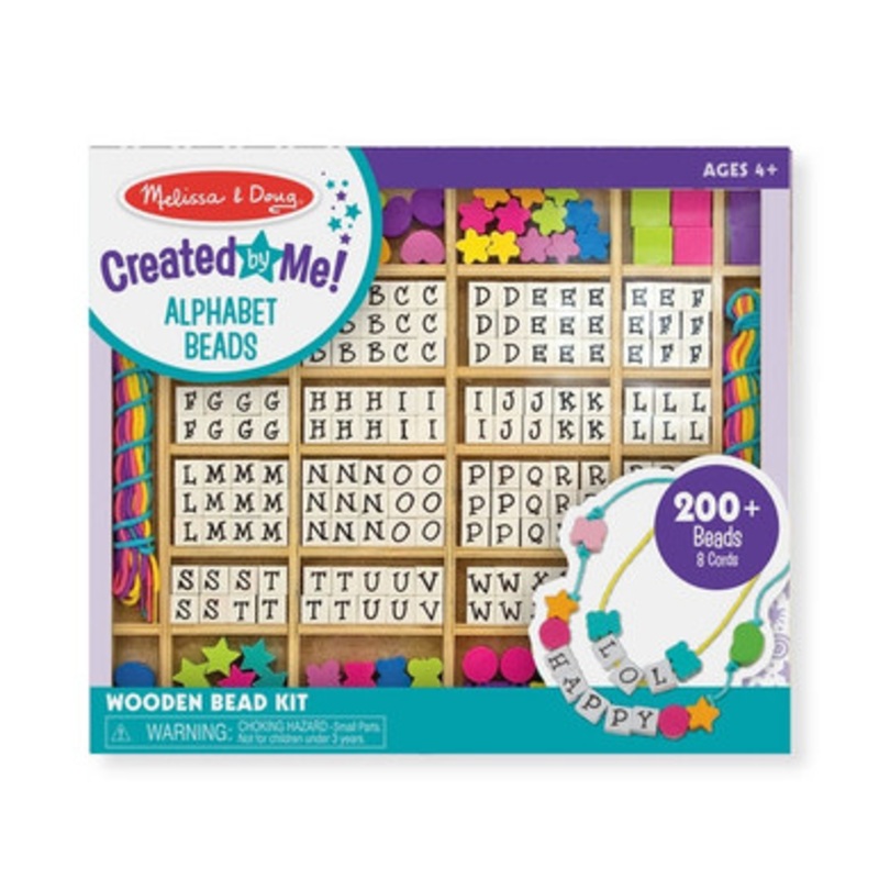 Melissa & Doug – Created by Me! Alphabet Beads Wooden Bead Kit