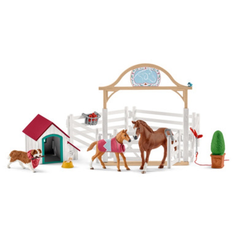 Schleich Horse Club – Hannahs Guest Horses with Ruby the Dog 42458