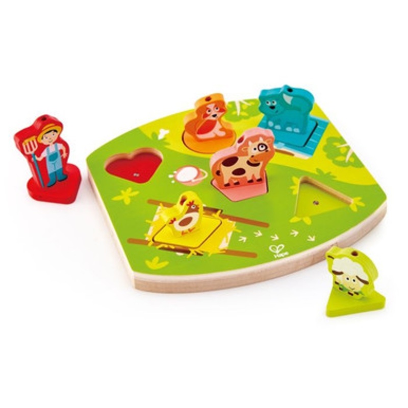 Hape Farmyard Sound Puzzle 6 Pieces