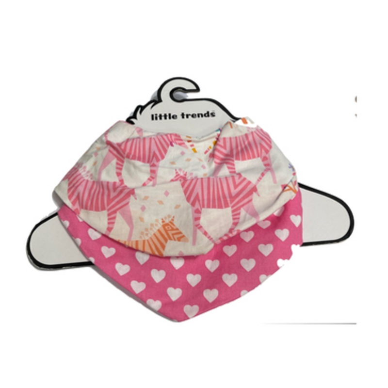 Little Trends Bandana Bib- Zebras and Hearts 2 Pk by Annabel Trends