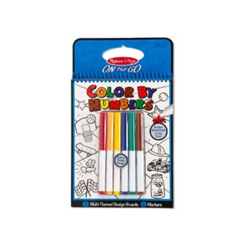 Melissa & Doug- On The Go – Colour By Numbers Book Blue