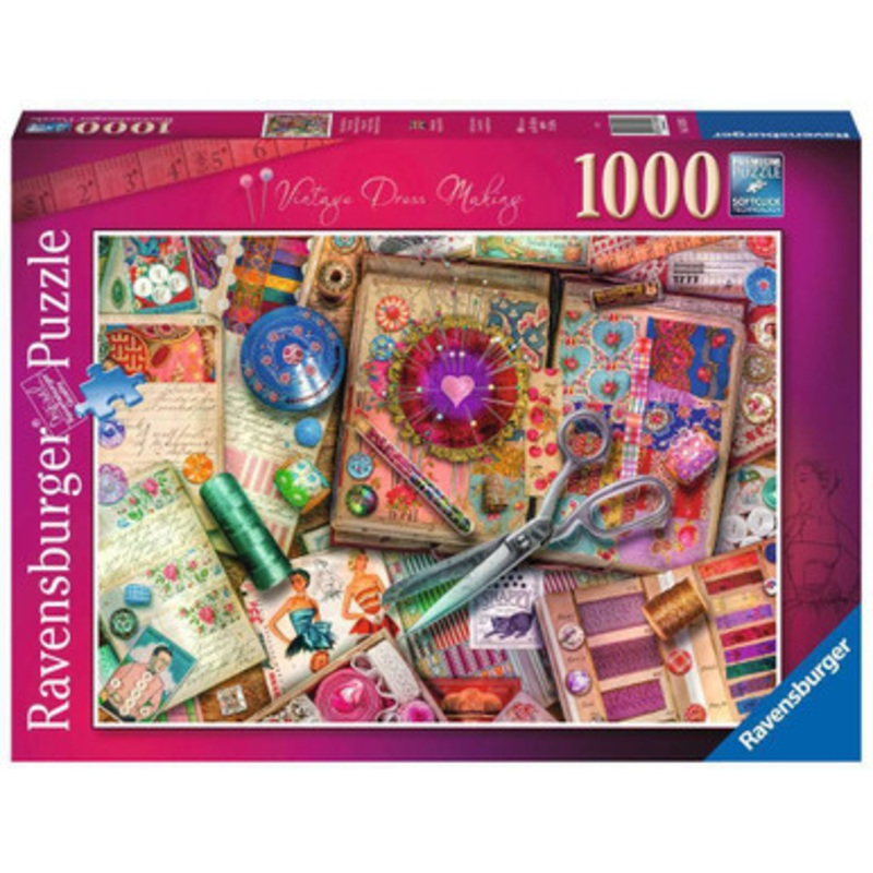 Ravensburger 1000pc – Vintage DressmakingPuzzle