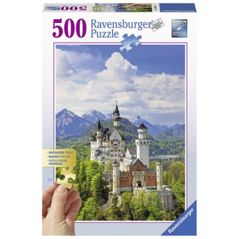 Ravensburger 500pc – Neuschwanstein Castle ‘Bigger Pieces’ Puzzle