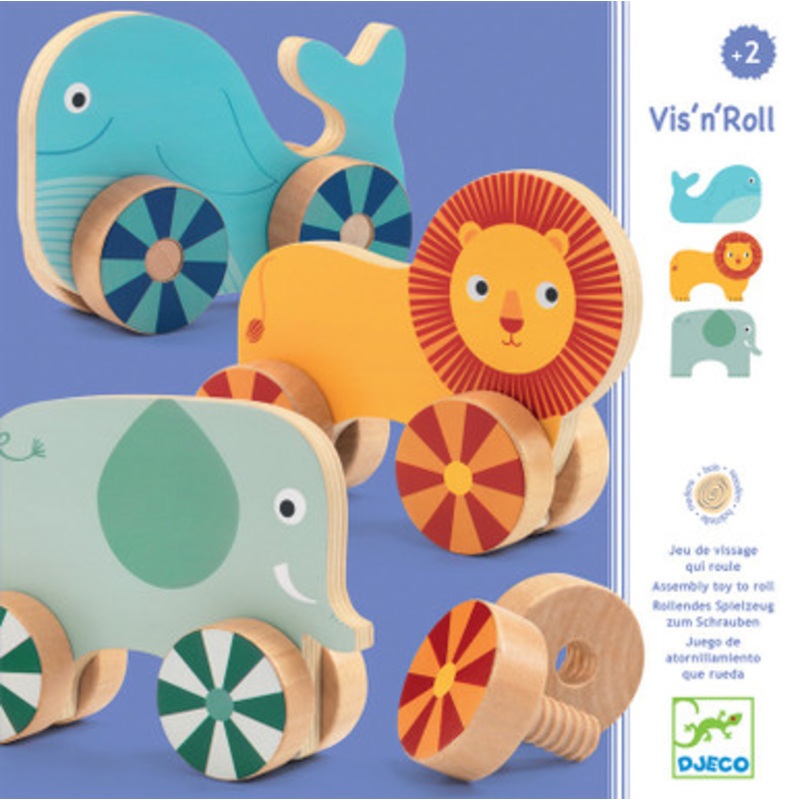 Djeco Wooden Game Screw – Vis n Roll