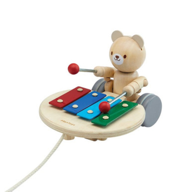PlanToys – Pull-Along Musical Bear