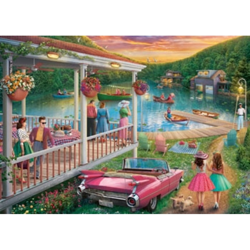 Ravensburger 300pc – Summer at the Lake Large Format Puzzle